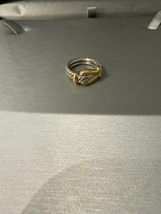 David Yurman Jewelry - David Yurman Two-Tone Snake Wrap Ring in Gold and Silver